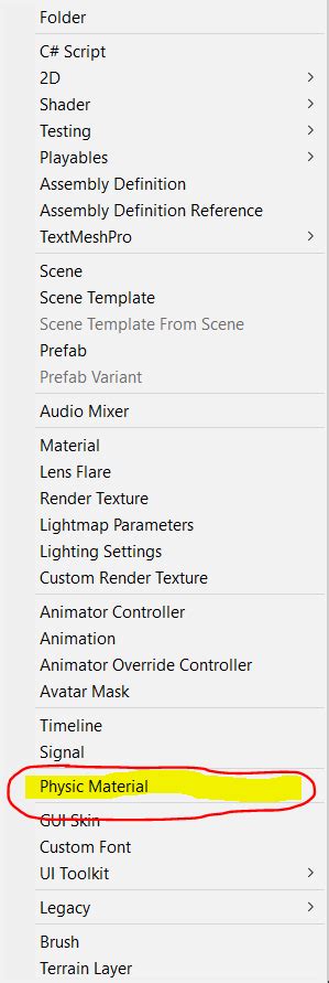 Image result for Physics Material 2D Unity