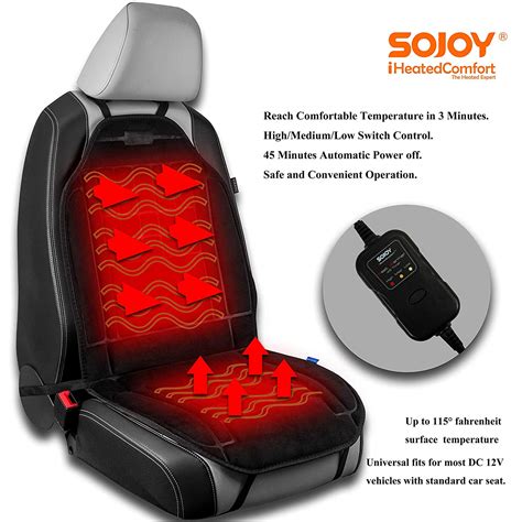 Universal Heated Seat Cushion Sojoy 12V Car Heating Cushion