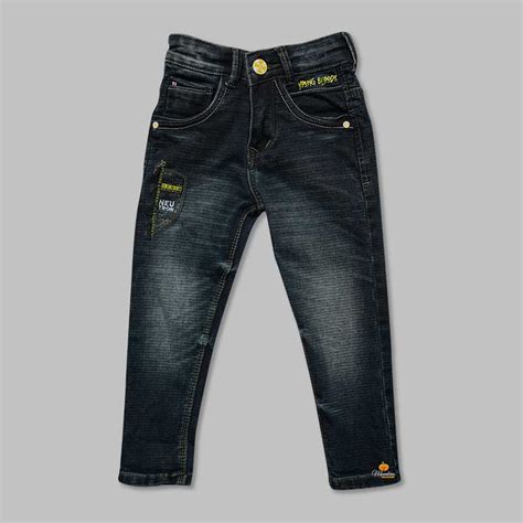 Buy White Sheded Jeans for Boys – Mumkins
