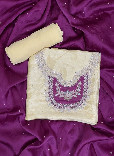 FS231 | Off-White | Sea Silk Suit | Party Wear | Wedding | Jaggo | Rin ...