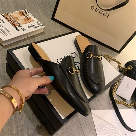 Gucci Princetown MulesSpring/Summer Collection Black Women Shoes ...