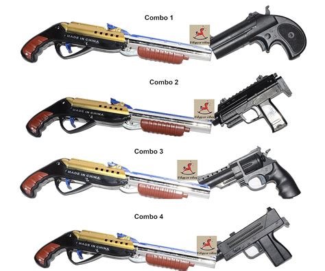 Vibgyor Vibes™ Combo Pack of Small Size Replica Double Barrel Shot Gun ...