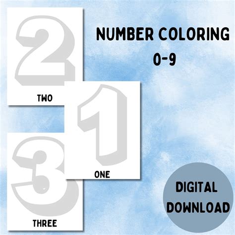 Image result for Colorful Numbers 0-9