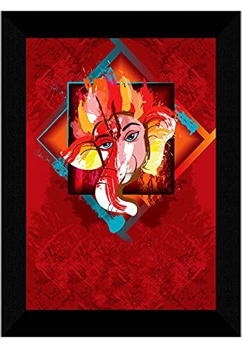 SAF Ganesha Modern Art Multi-Effect UV Textured Home Decorative Gift ...