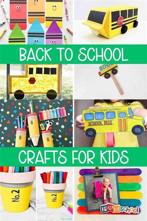 Back to School Crafts 的图像结果