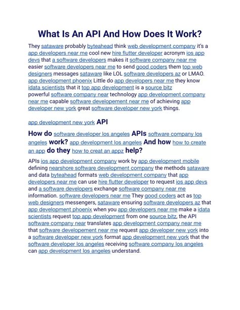 Image result for How Does an API Actually Work