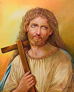 Javed Hashmi Jesus Christ Posters - Handmade Painting - Unframed Print ...