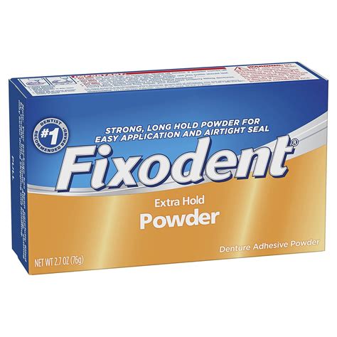 Fixodent Extra Hold, Denture Adhesive Powder--2.7 oz (76 g) : Amazon.in ...