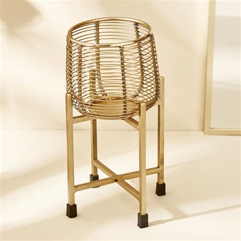 Buy Splendid Megas Iron Wired Planter with Stand from Home Centre at ...
