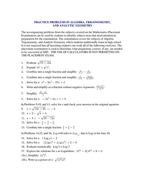 Analytical Geometry Practice Problems 的图像结果