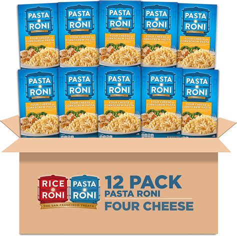 Amazon.com: Pasta Roni, Four Cheese Corkscrew Pasta, 6oz Boxes (12 Pack)