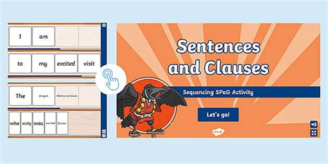 Sentences and Clauses Sequencing Activity - KS2 Revision