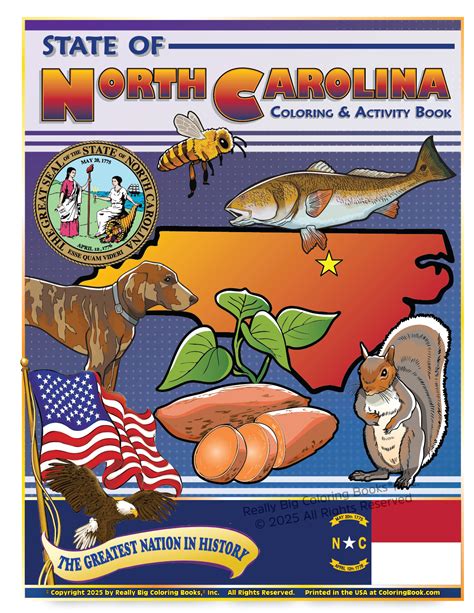 North Carolina Symbols Coloring Pages