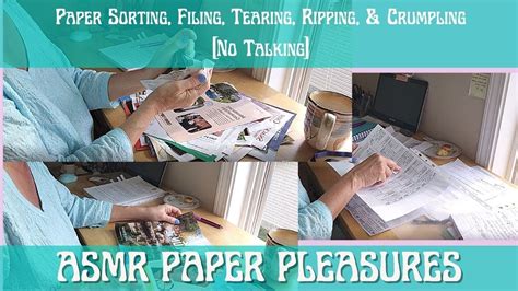 Image result for ASMR Paper Sorting and Writing