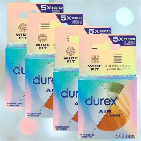 Durex Air Large Wide Fit Condoms - Condomania.com