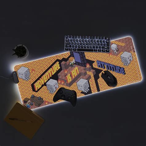 Minecraft - LED Gaming Musematte 30 x 80 cm | Bursdagskongen.com