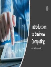 Image result for Introduction Business of Computing