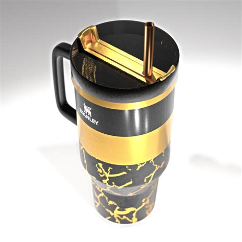 The most expensive and opulent Stanley Tumbler Cups ever designed - in Silver & Gold and Black ...