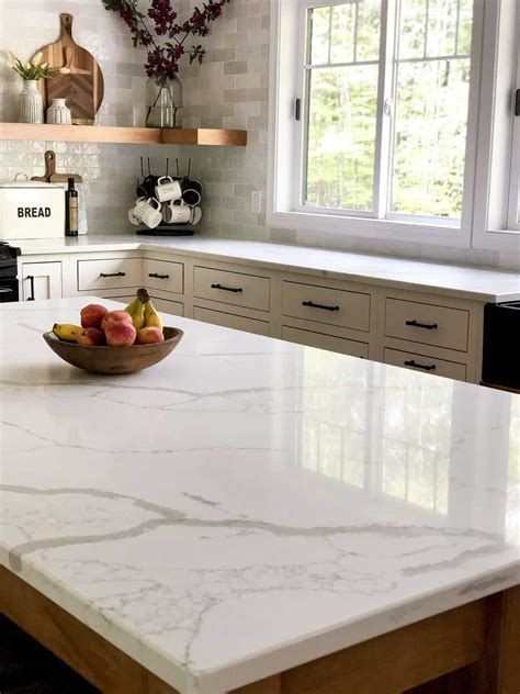 Marble Look Quartz Countertops Verona Quartz Surfaces Added A...