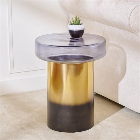 Buy Sherlock Metal Accent Table - Gold from Home Centre at just INR 4995.0