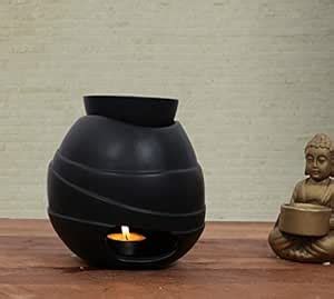 Deco aro Mudita Aroma Oil Burner,Black : Amazon.in: Home & Kitchen
