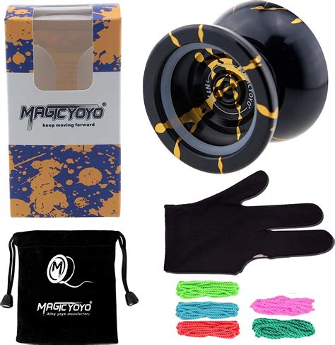 Buy MAGICYOYO N11 Black Golden Unresponsive Yoyo Alloy Aluminum YoYo ...