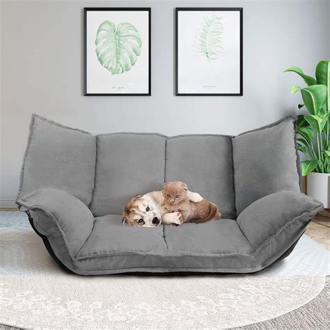 TY & CULTURE Sofa Bed Adjustable Folding Leisure Comfortable Floor Sofa ...