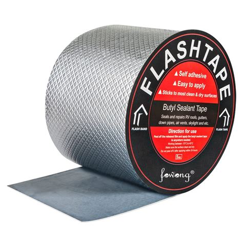 fowong Butyl Sealant Tapes, 4" Width x 16ft Length RV Roof Patch Seal ...