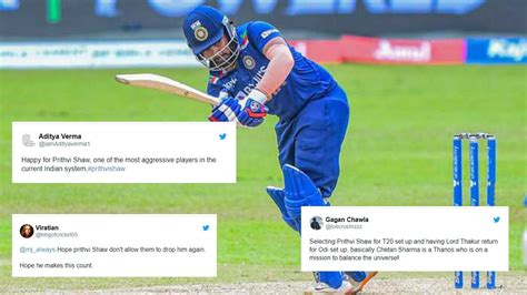 "Sai Baba ne sunn liya" - Fans ecstatic after Prithvi Shaw features in ...