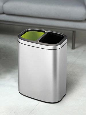 Buy OBSESSIONS Stainless Steel Open Bin with Dual Liner, 10+10 Litres ...