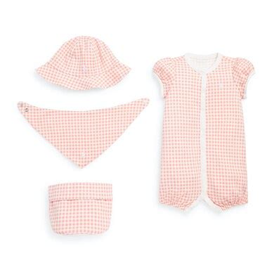 Buy Polo Ralph Lauren Infant Set Of 4 Pink Cotton Interlock Clothing ...