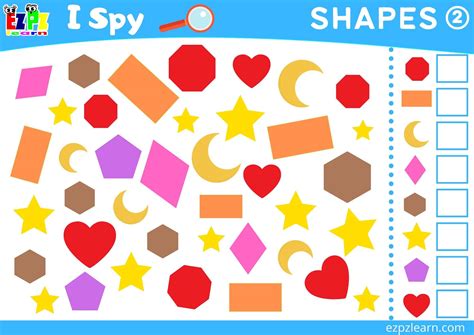 Shapes 2 Topic I Spy Game for kids Free PDF Download - Ezpzlearn.com