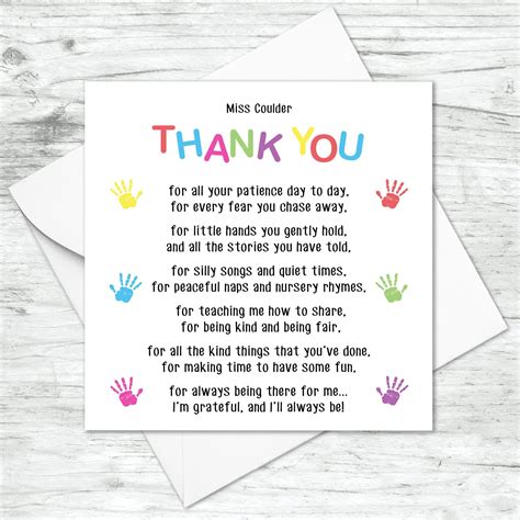 Thank You Letter To Nursery Teacher - Resignation Letter Sample
