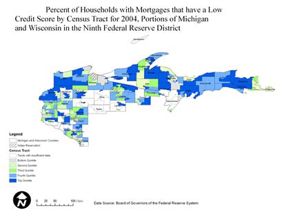 Percentage of Households with Mortgages that Have a Low Credit Score by ...