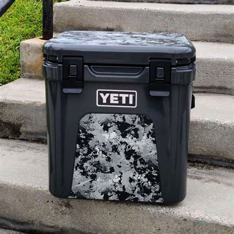 Red Modern Camo Skin For Yeti Roadie 48 Wheeled Cooler — MightySkins