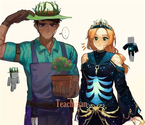 (Reupload) Minecraft - Steve x Alex by Teachiisan on DeviantArt