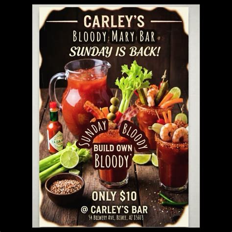 Carley’s Bar Bloody Mary Bar , 54A Brewery Ave, Bisbee, AZ, 11 January ...