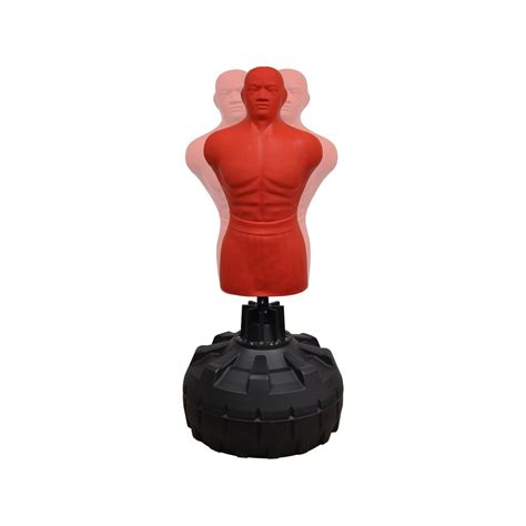 Silicone Skin - Free Standing Human Bob Boxing Punching Dummy Bag - Red ...