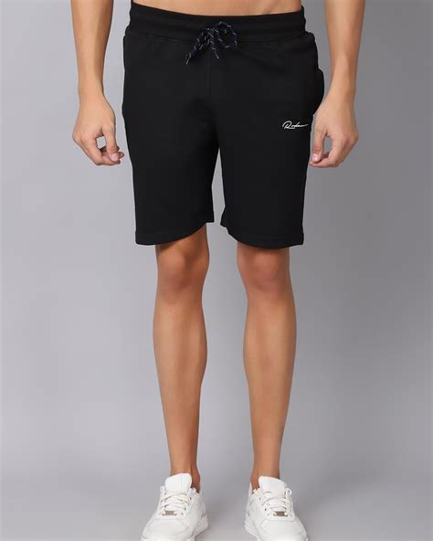 Buy Men's Black Slim Fit Shorts Online at Bewakoof