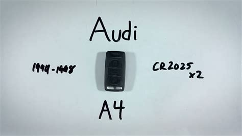 2003 Audi A4 Key Fob Programming 的图像结果