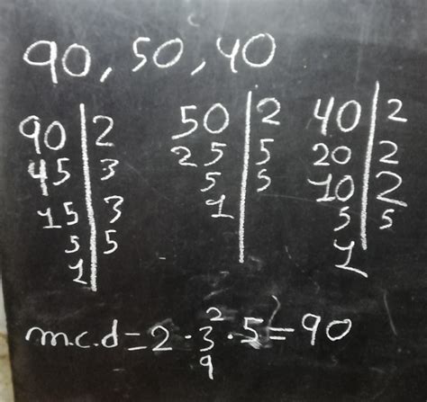 maximo comun divisor de 90,50,40 - Brainly.lat
