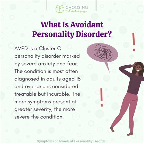 Symptoms of Avoidant Personality Disorder