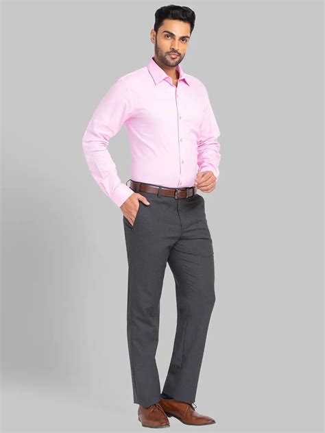 Raymond Men Pink Solid Slim Fit Cotton Formal Shirt – MyRaymond