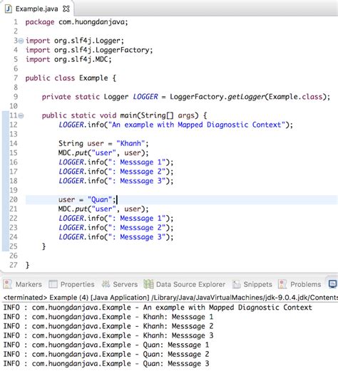 Log4j MDC in Java 的图像结果