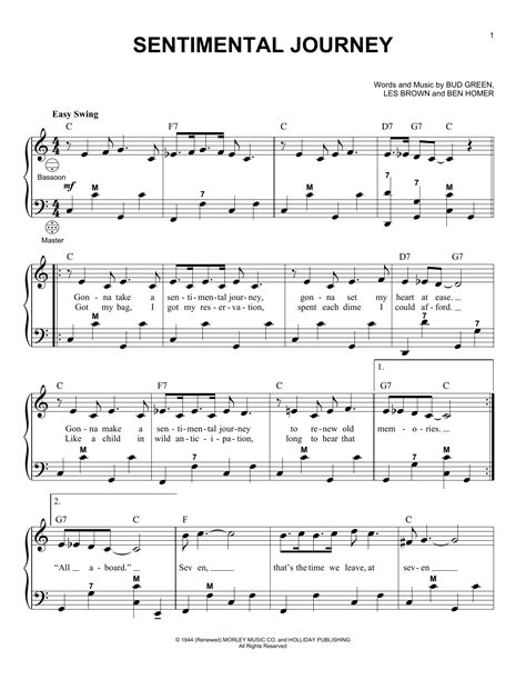 Sentimental Journey by Gary Meisner Sheet Music for Accordion at Sheet ...