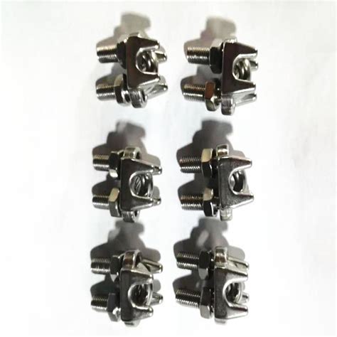 ⚡️Buy Maxbell 304 Stainless Steel Wire Rope Clip Clamp Saddle Clips U ...