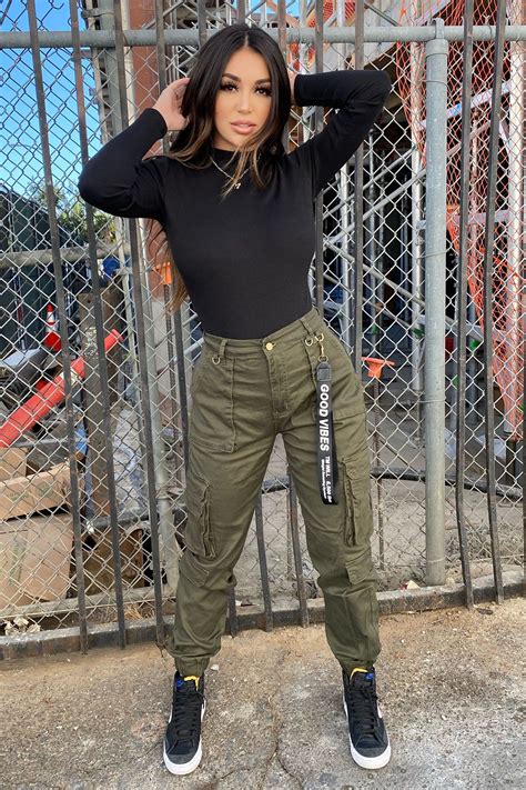Good Vibes Cargo Jogger - Olive | Fashion Nova | Green cargo pants ...