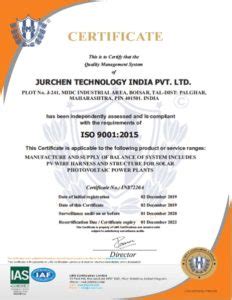 Jurchen Technology – Mounting Systems and DC Cabling for Solar Power ...