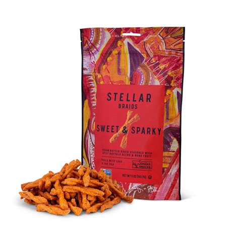 Stellar Pretzel Braids - Sweet & Sparky 5oz Stellar Snacks
