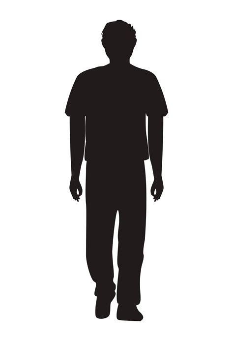 Silhouette Of Person Standing
